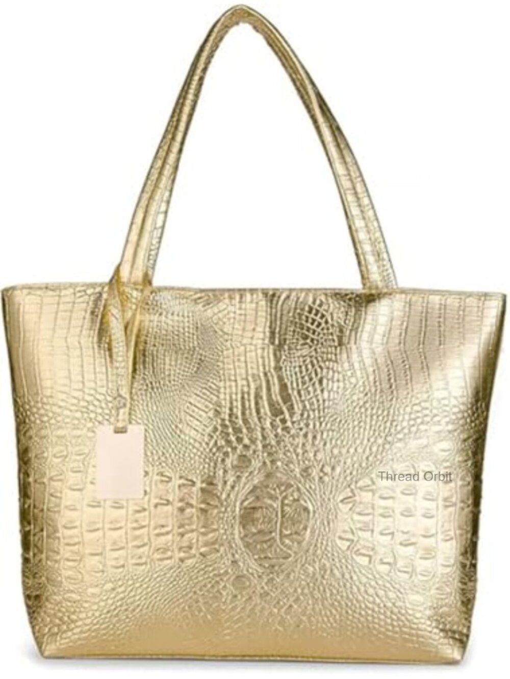 Faux Leather Crocodile Hobo Tote Shoulder Bag Top Handle Travel Satchel